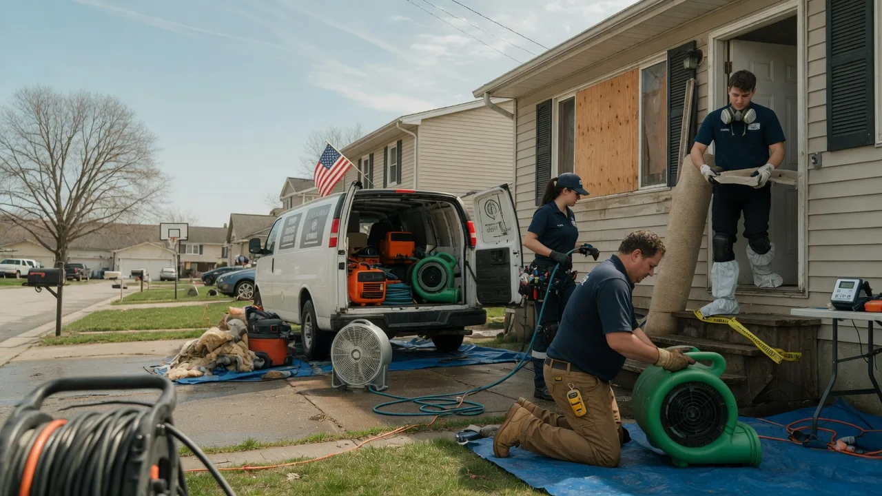 Water Damage Restoration in Halliday, ND near me